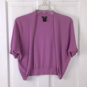 Ann Taylor Cropped Cardigan Open Front EUC